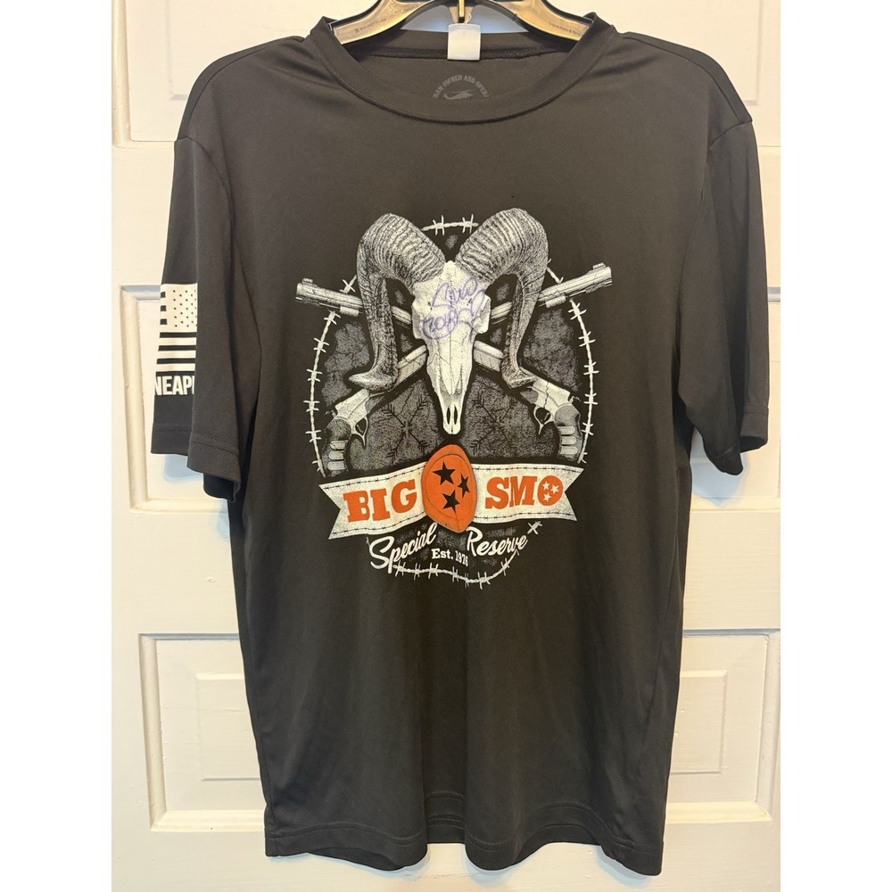 BIG SMO Signed Autograph Graphic T-Shirt Small Nine Line Apparel Black